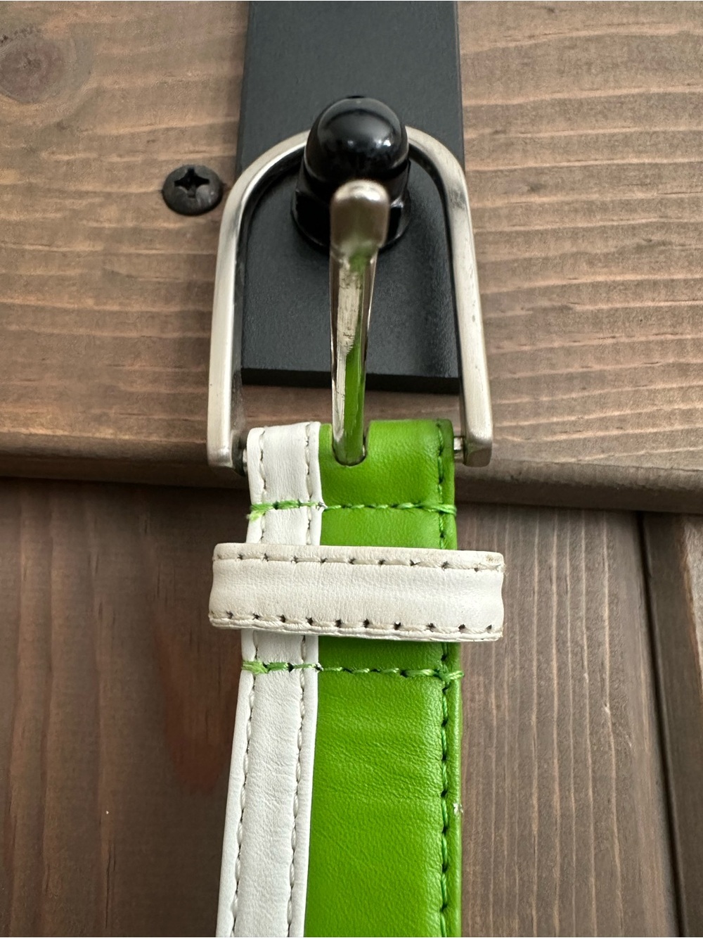 Green Women's Skinny Belt